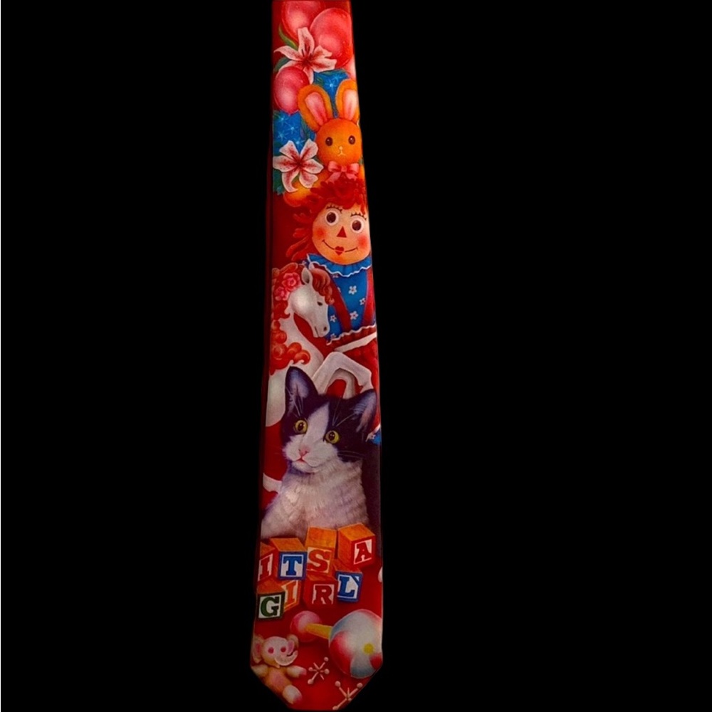 Ralph Marlin Vintage Original 1992 “It’s A Girl”‎ Tie
